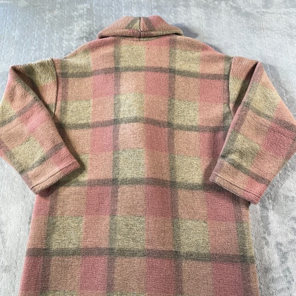 Xirena Jacket Coat Womens Medium Cole Plaid Mink Rose Soft Neutral USA - Picture 9 of 12